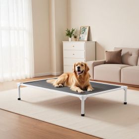 Elevated Dog Bed For Large Dog Portable Raised Dog Cot With Teslin Mesh XL (Option: Grey) Elevated Dog Bed For Large Dog Portable Raised Dog Cot With Teslin Mesh XL (Option: Grey)